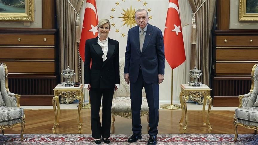 أردوغان يستقبل رئيسة كرواتيا السابقة