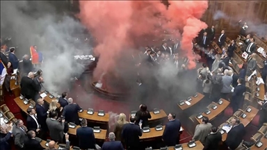 Serbian lawmakers injured during fight in parliament