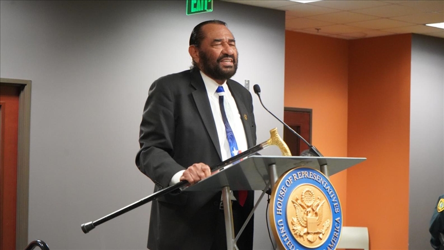 US House censures Rep. Al Green for protesting Trump's speech