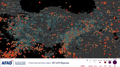 "Asrın felaketi"nden sonra Türkiye ve yakın çevresinde yaklaşık 110 bin deprem meydana geldi