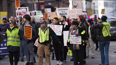 9 protesters arrested at NYC Tesla showroom amid rising backlash