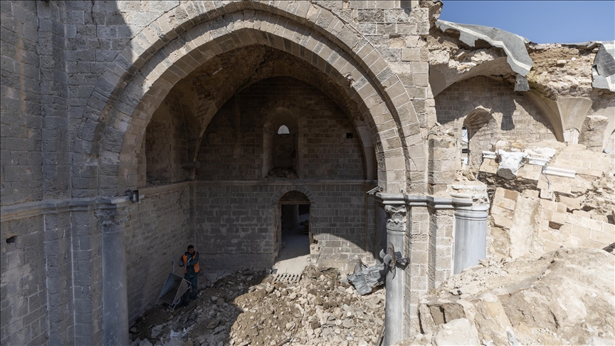 Devastated by Israel, Palestinian team saves centuries-old manuscripts from ruined Gaza’s Omari Mosque library