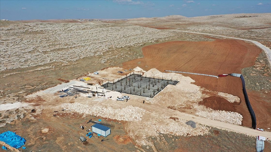 Karahantepe Ören Yeri'ne koruma çatısı yapımına başlandı