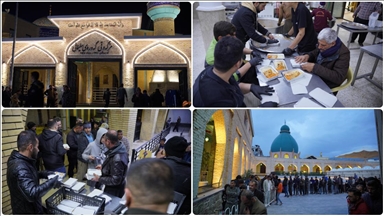 Irak'ın Süleymaniye kentindeki tarihi camide 2 asırdan bu yana ihtiyaç sahiplerine iftar veriliyor