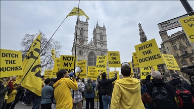 Protest protiv monarhije u Londonu