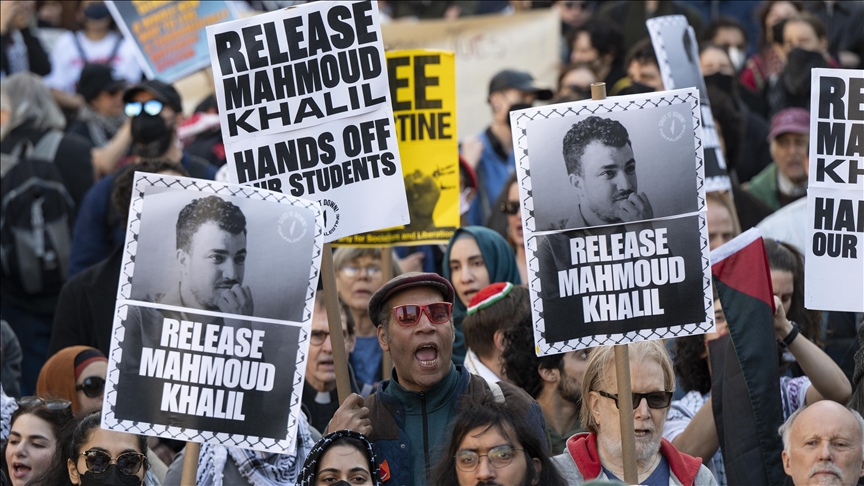 Protesters in Chicago, across US demand release of Palestinian activist Mahmoud Khalil