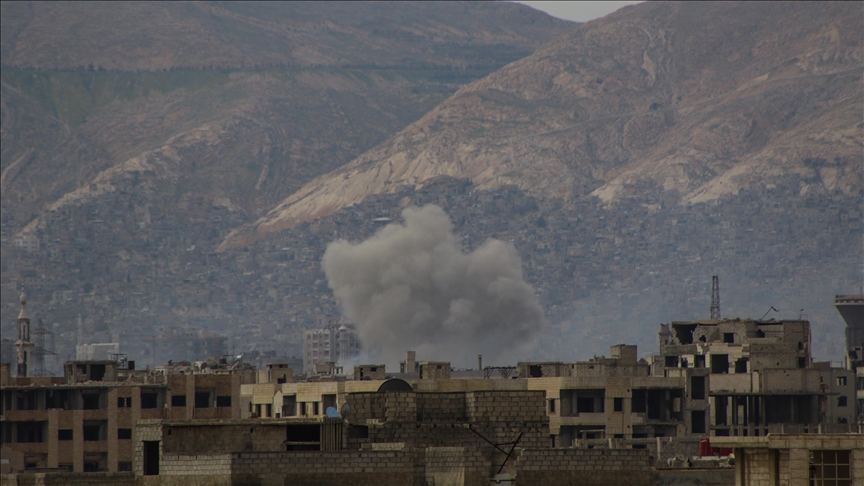 Israeli army says 22 fighter jets conducted attack on southern Syria with more than 60 shells