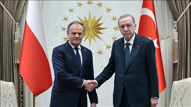 Turkish President Erdogan welcomes Polish premier for high-level talks