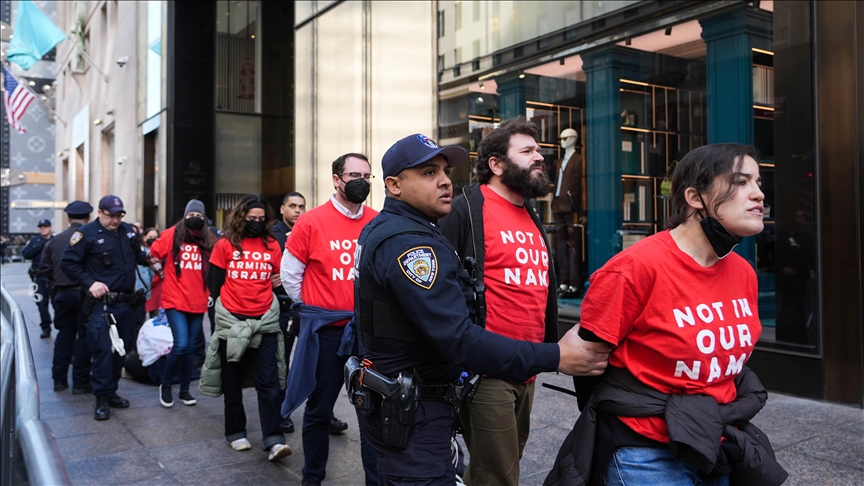 Nearly 100 protesters arrested at Trump Tower in New York over Mahmoud Khalil's detention​