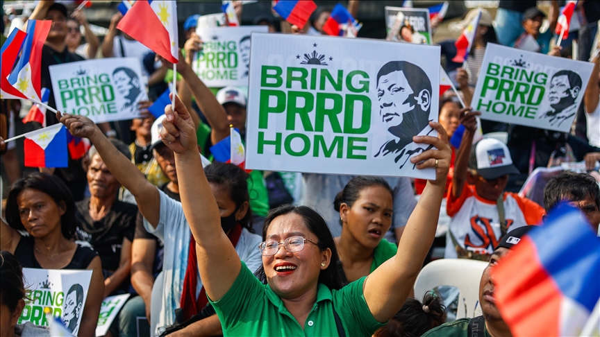 Thousands rally to demand release of Philippine's ex-President Duterte