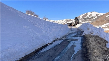 Ardahan'da çığ nedeniyle kapanan 2 köy yolu ulaşıma açıldı