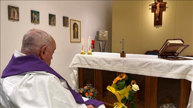 Vatican shares 1st photo of Pope Francis since hospitalization