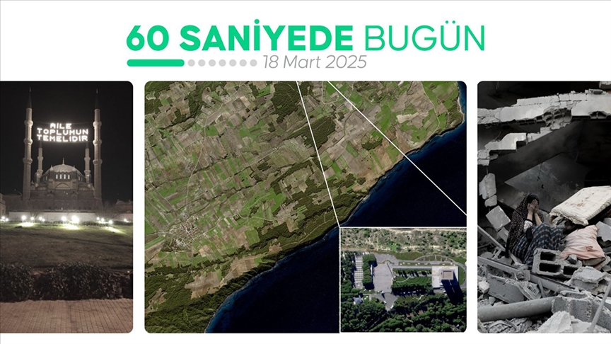 60 saniyede bugün (18 Mart 2025)