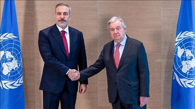 Turkish foreign minister meets with UN chief in Geneva