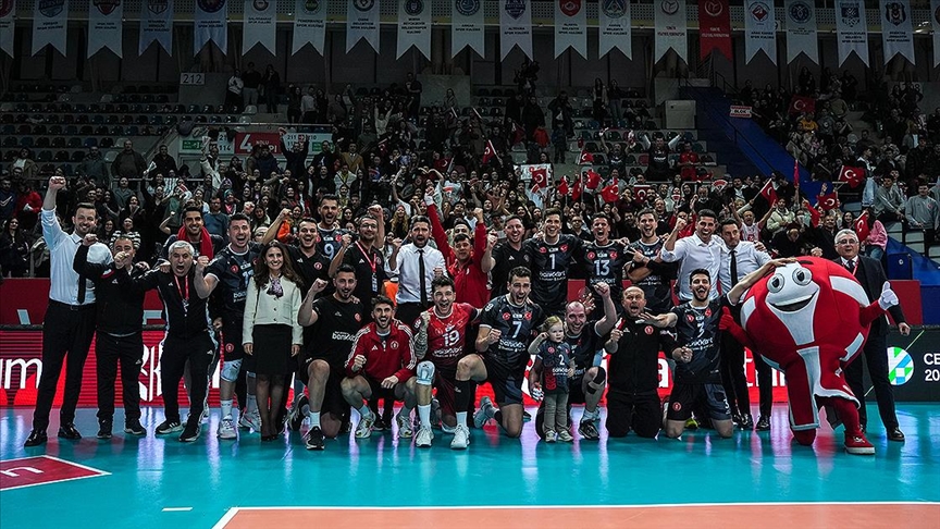 CEV Kupası'nda Ziraat Bankkart Erkek Voleybol Takımı adını finale yazdırdı
