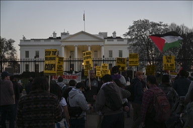 États-Unis : manifestation devant la Maison-Blanche contre l’offensive israélienne à Gaza