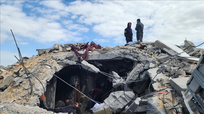6 Palestinians killed as Israeli fighter jet hits house in Gaza's Khan Younis district