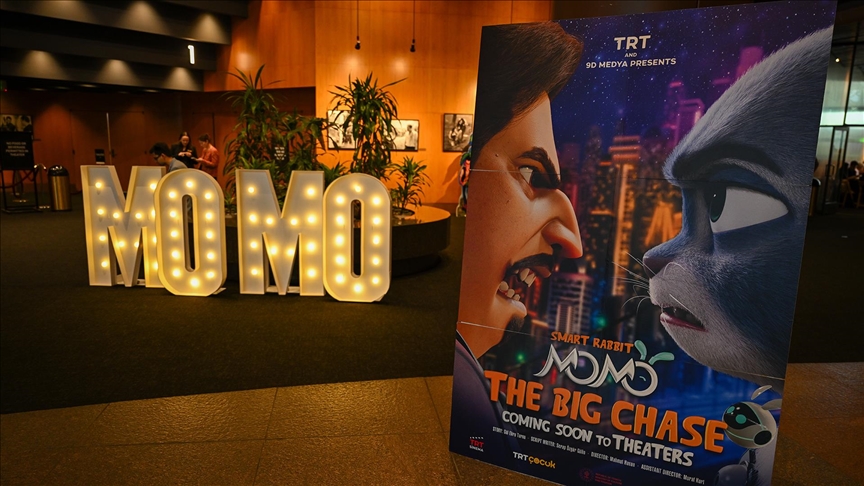 TRT ve 9D Medya'nın "Akıllı Tavşan Momo: Büyük Takip" animasyonunun galası Hollywood'da yapıldı