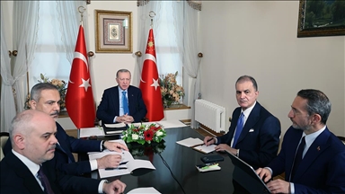 Turkish President Erdogan takes part in virtual meeting of European leaders on Ukraine, defense