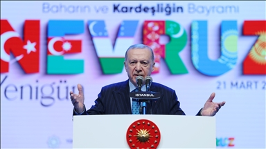 Turkish president marks Nowruz celebrations with message of unity, renewal