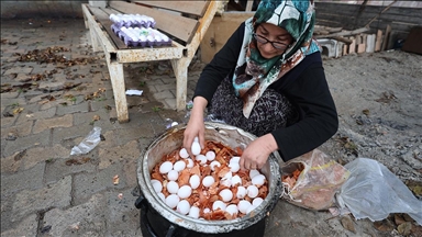 Iğdır'da renk renk süslenen yumurtalar nevruza "renk" katıyor