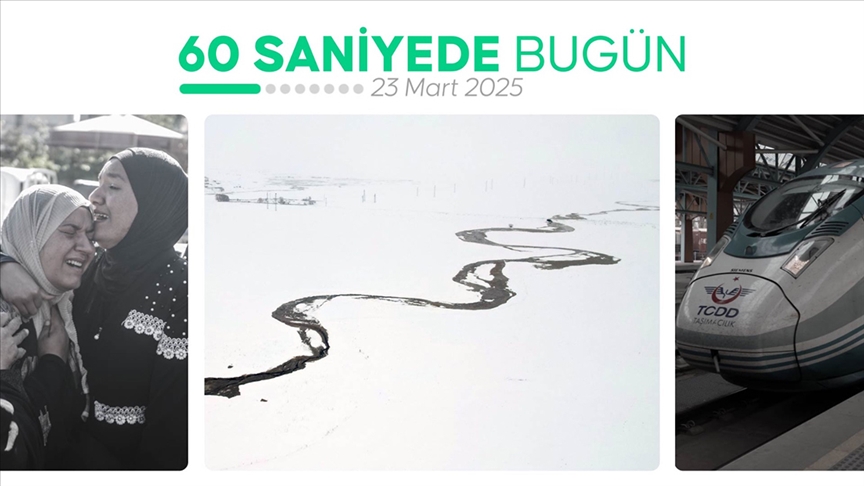 60 saniyede bugün (23 Mart 2025)