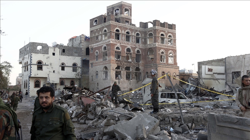 Yemen's Houthis say US launched 15 airstrikes against southern Sanaa
