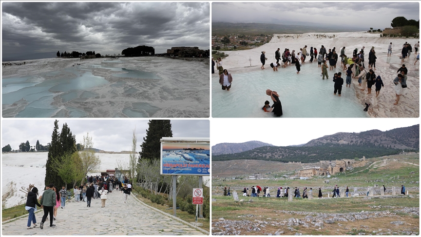 Pamukkale bayram tatilinin başından beri 19 bini aşkın turist ağırladı
