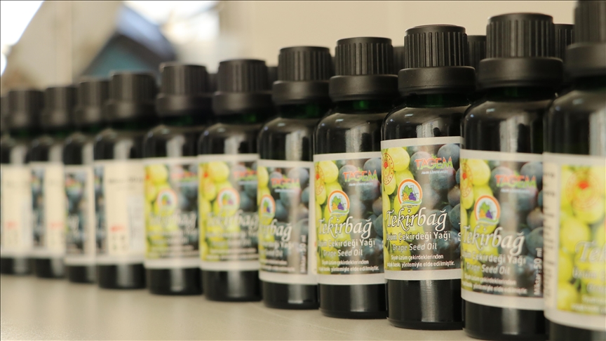 Tekirdağ'da üzüm çekirdekleri ekonomiye kazandırılıyor