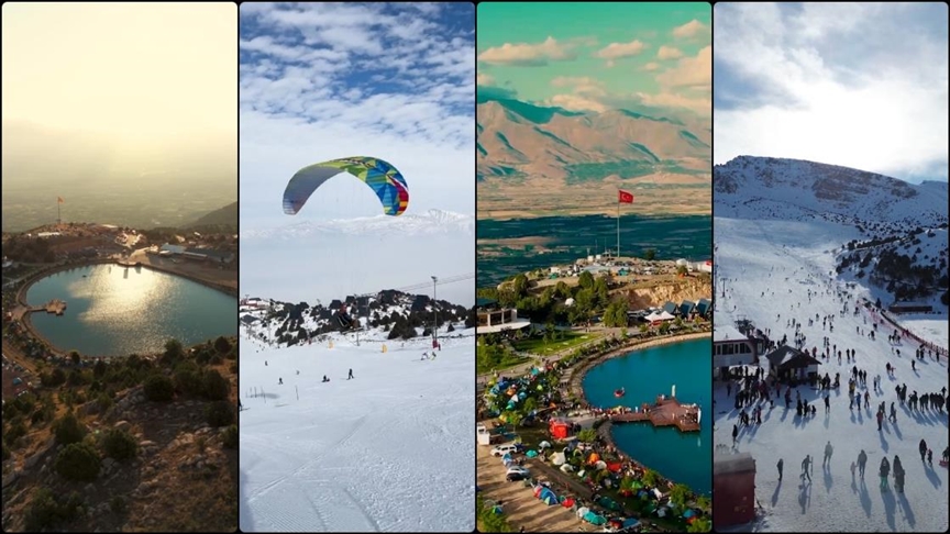 Erzincan'daki Ergan Dağı Kayak Merkezi 1 milyon 900 bin ziyaretçi ağırladı