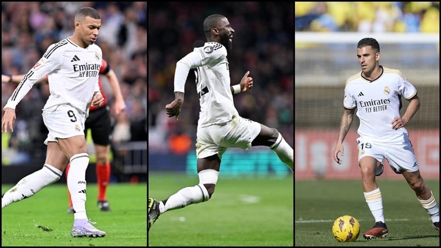 UEFA fines Real Madrid's Kylian Mbappe, Antonio Rudiger, Daniel Ceballos