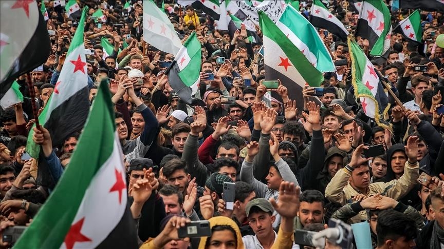 مظاهرات في سوريا ضد الاعتداءات الإسرائيلية وتضامنا مع غزة