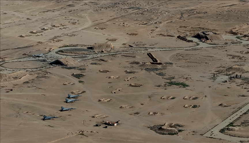 Anadolu films Israeli-targeted T4 air base in Syria Anadolu films Israeli-targeted T4 air base in Syria