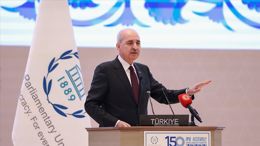 TBMM Başkanı Kurtulmuş: Dünya parlamentolarını adil bir siyasal mimarinin kurulması için çalışmaya davet ediyorum