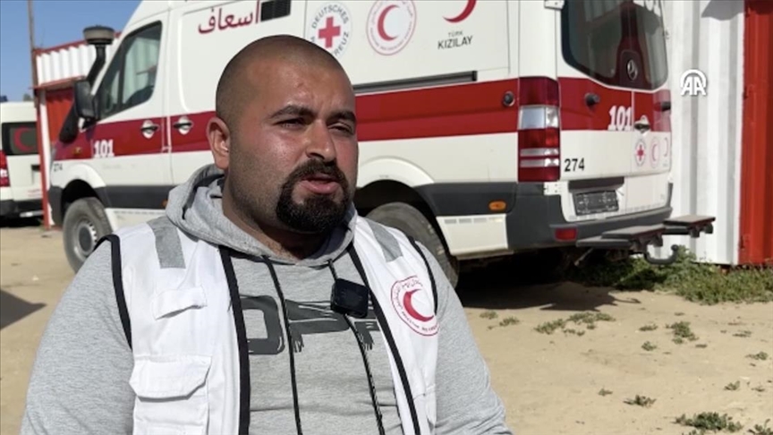 İsrail'in Refah'taki saldırısından sağ kurtulan tek ilk yardım görevlisi AA'ya konuştu
