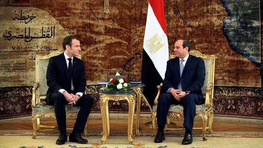 السيسي وماكرون يؤكدان ضرورة عودة اتفاق غزة ورفض التهجير