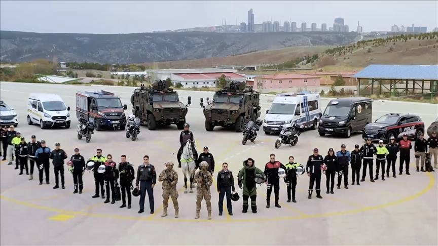 EGM'den, Türk Polis Teşkilatının 180. kuruluş yıl dönümüne özel video