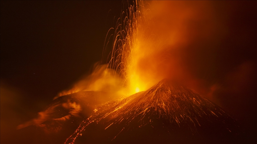 Massive fire spreads after Kanlaon Volcano eruption in central Philippines