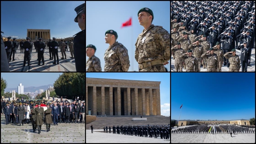 Emniyet teşkilatından Anıtkabir'e "180. yıl" ziyareti