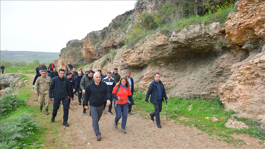 Diyarbakır'da "Kral Yolu" rotasındaki Eğil Yatır Kanyonu'nda ilk saha etkinliği yapıldı