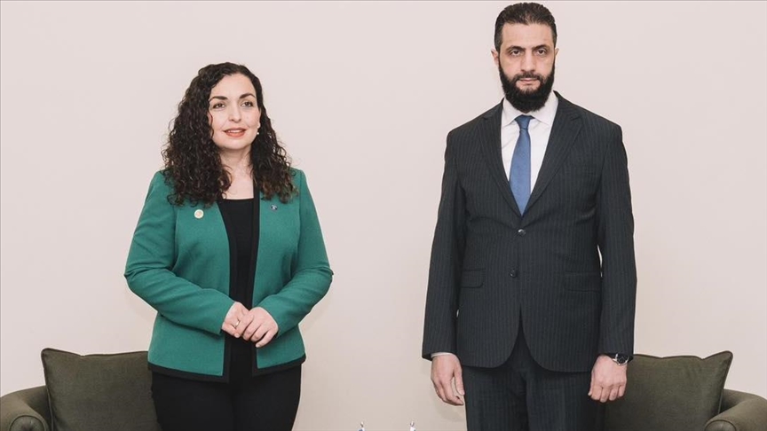 Presidentja Osmani takon homologun e saj sirian al-Sharaa