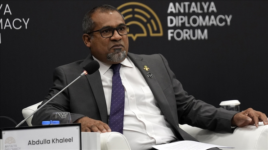 Maldivler Dışişleri Bakanı Halil: Ülkeler diplomatik kanalları doğru kullanabilirse farklılıklar minimize edilebilir