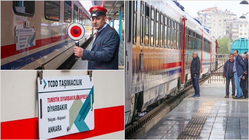 "Turistik Diyarbakır Ekspresi" Diyarbakır'dan Ankara'ya uğurlandı
