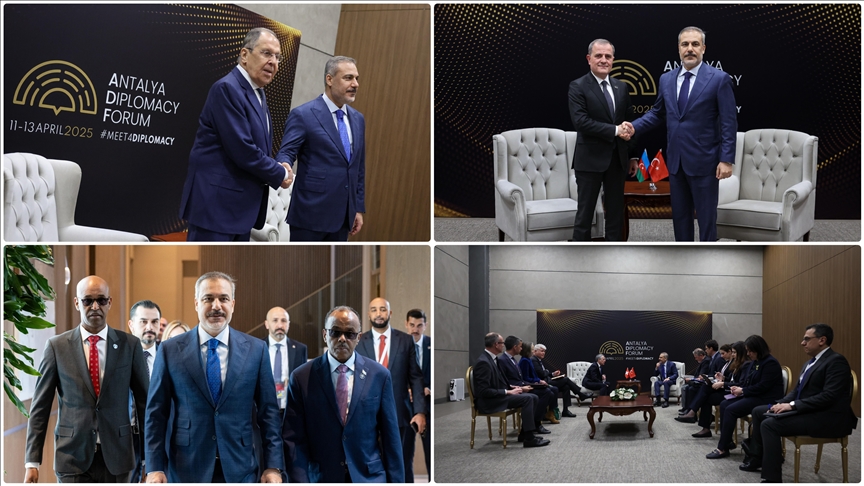 Dışişleri Bakanı Fidan, Antalya Diplomasi Forumu'nda yoğun diplomasi trafiğini sürdürdü
