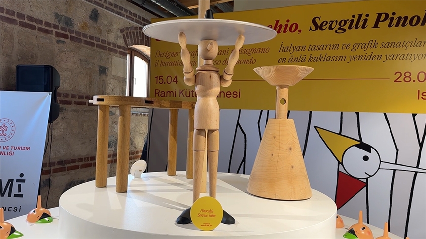 "Sevgili Pinokyo" sergisi Rami Kütüphanesi'nde açıldı