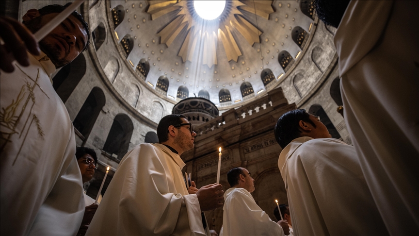 Krishterët në Kuds mbajtën shërbesën e të "Enjtes së Shenjtë"