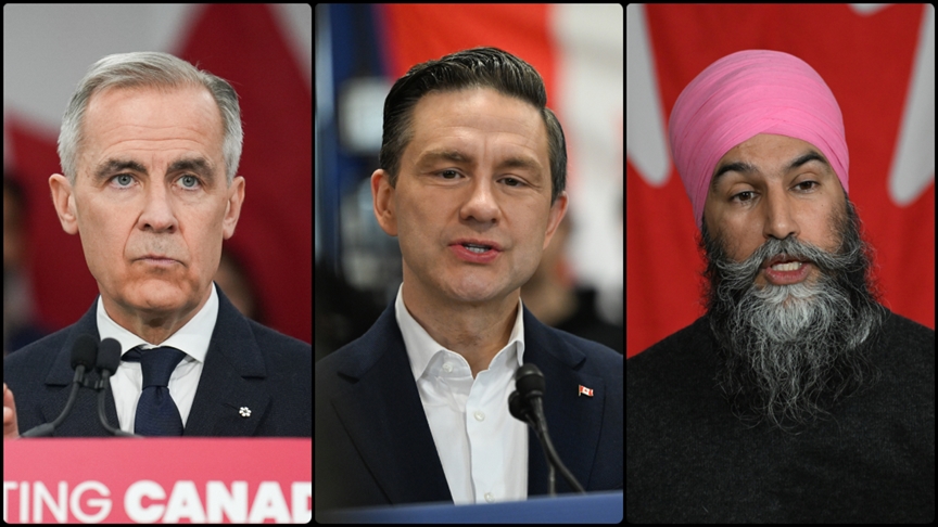 Kanada'da parti liderleri, yaklaşan seçimler öncesinde ABD gerilimini tartıştı