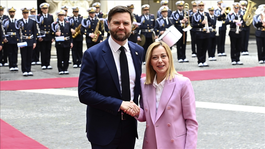 İtalya Başbakanı Meloni, ABD Başkan Yardımcısı Vance ile Roma'da görüştü