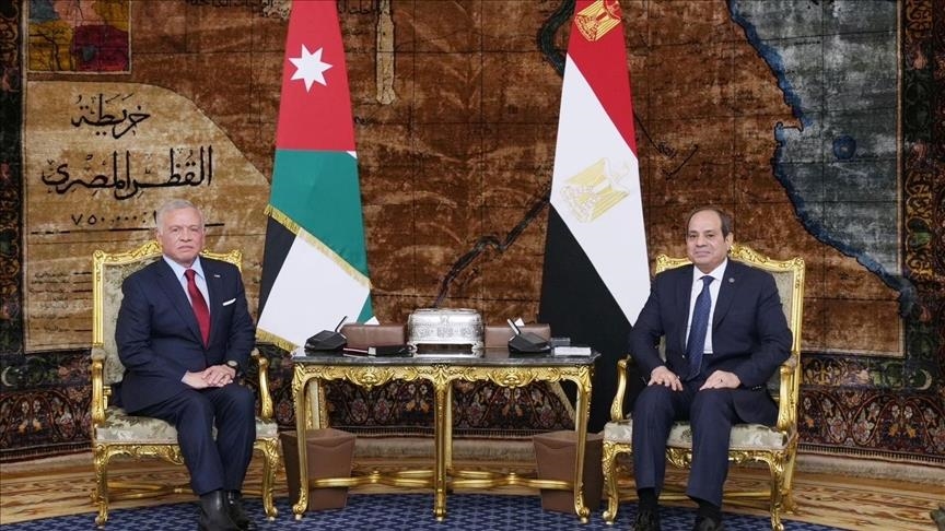 Jordan’s king, Egypt’s president discuss efforts to end Israel’s war on Gaza
