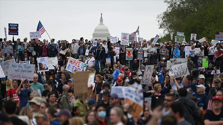 Nationwide rallies in US oppose Trump administration policies